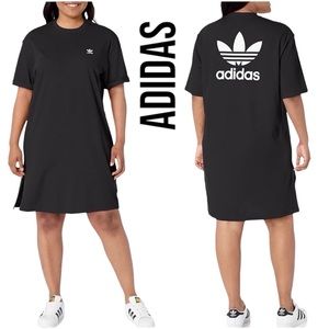 Adidas Originals Adicolor Classics Big Trefoil Tee Dress ~ Black ~ Size 1X